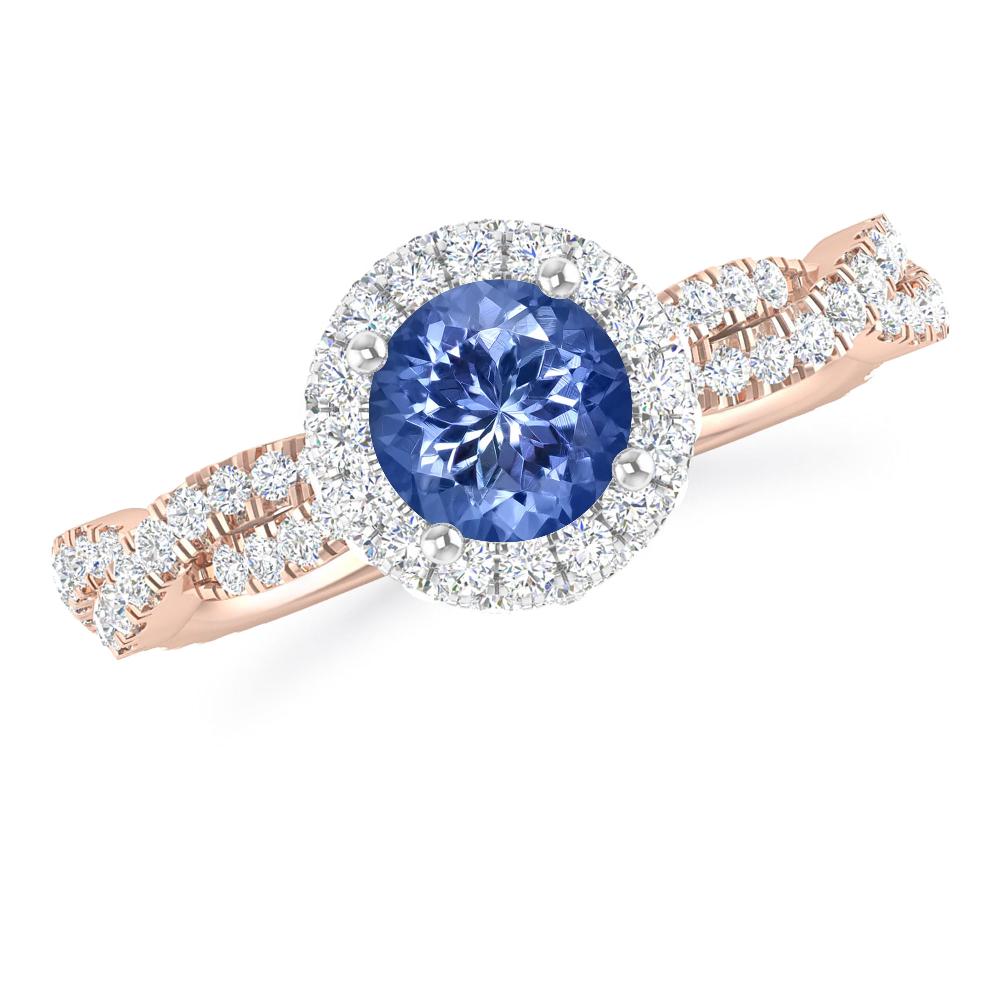 Rose Gold - Tanzanite