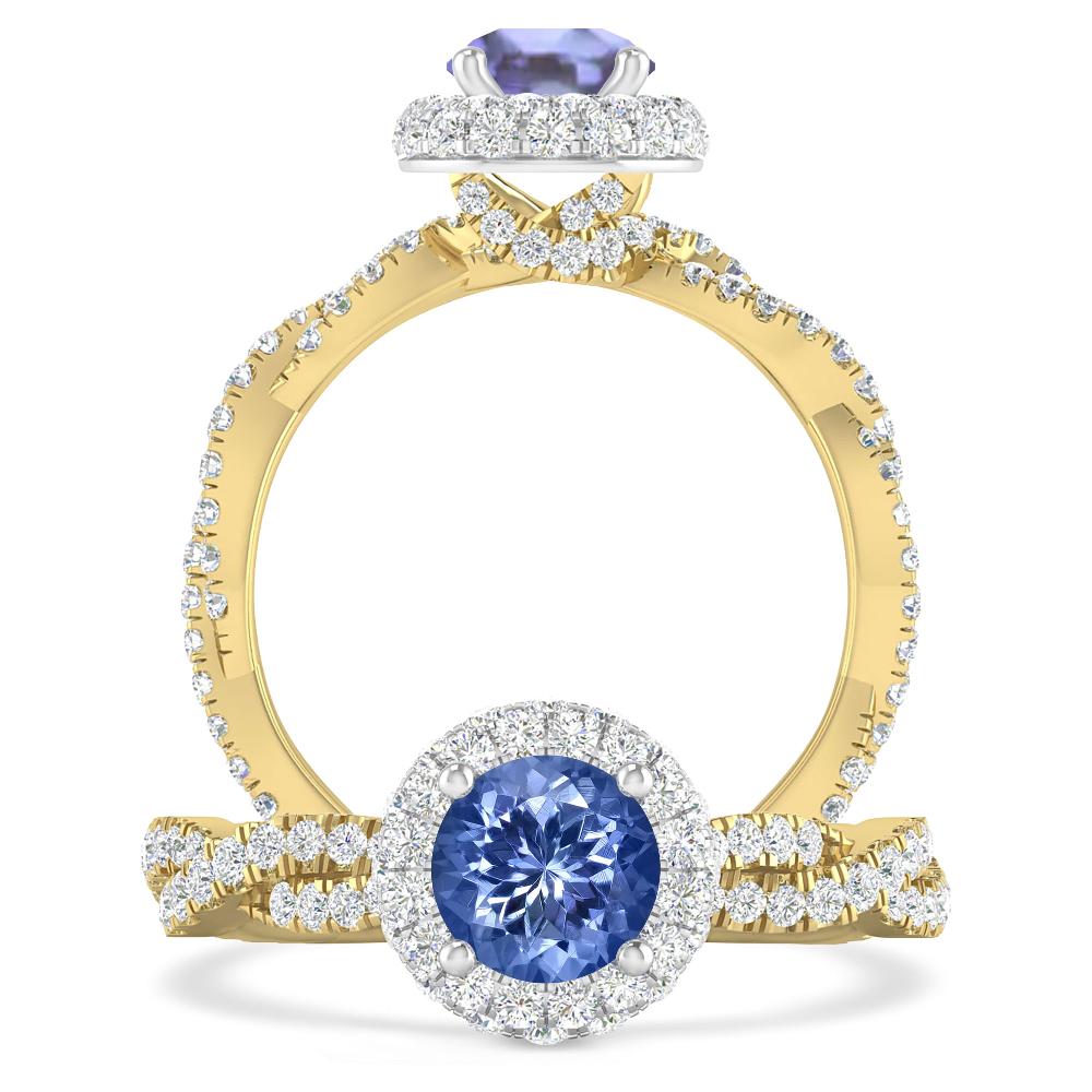 Yellow Gold - Tanzanite