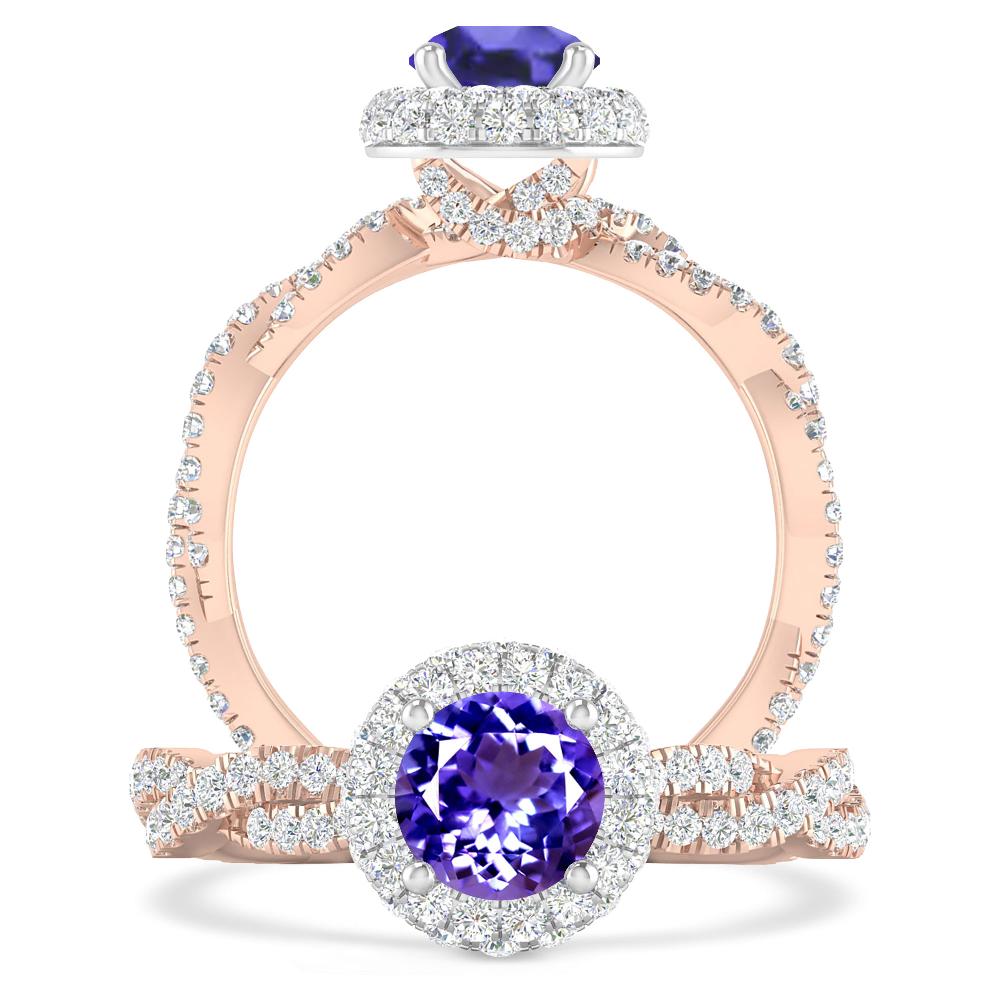 Rose Gold - Tanzanite
