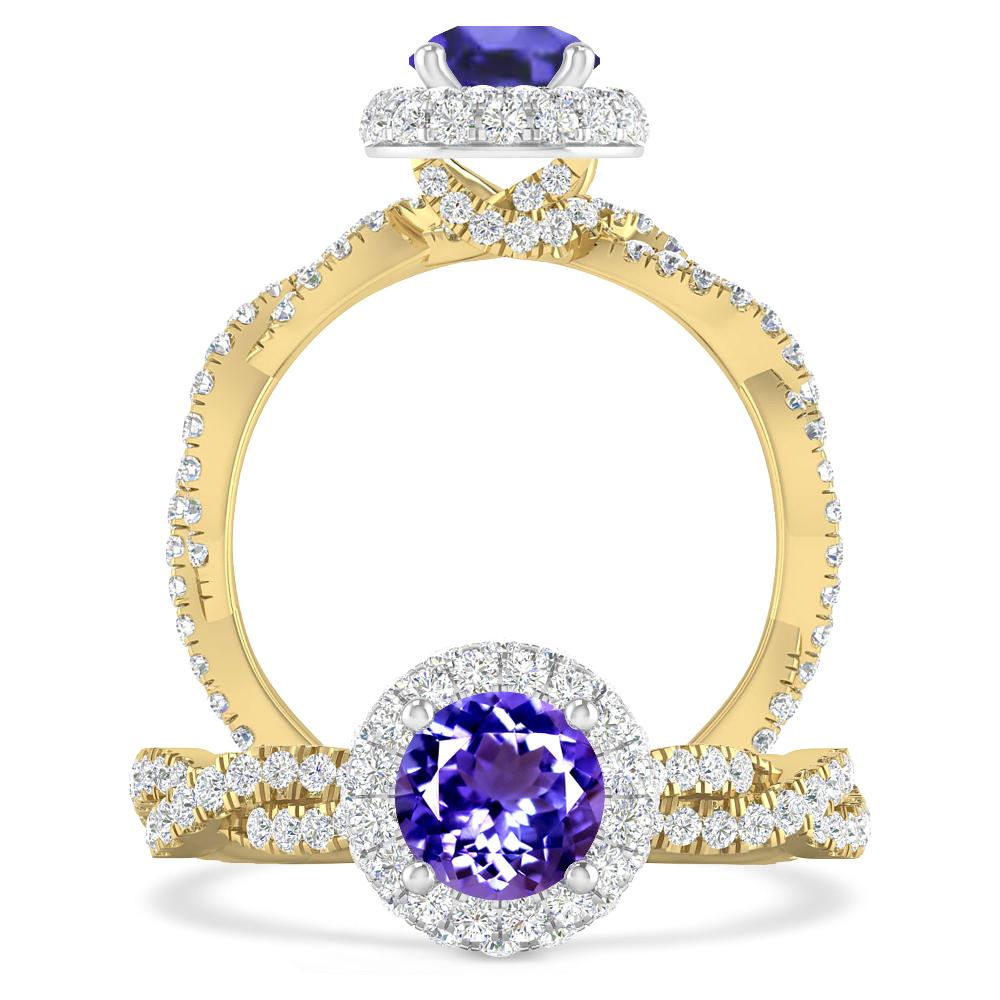 Yellow Gold - Tanzanite