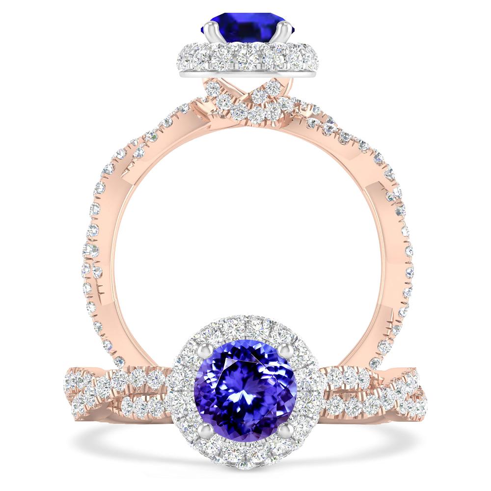 Rose Gold - Tanzanite