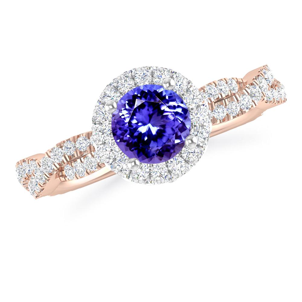 Rose Gold - Tanzanite