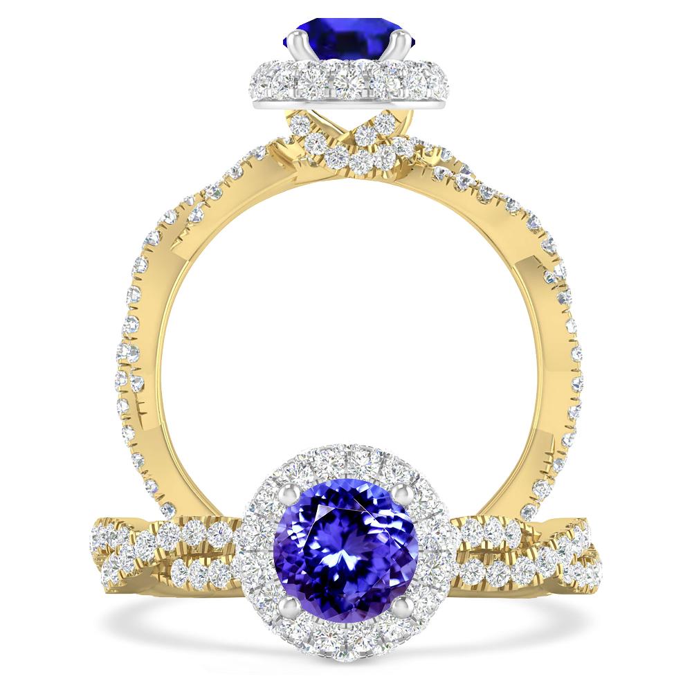 Yellow Gold - Tanzanite