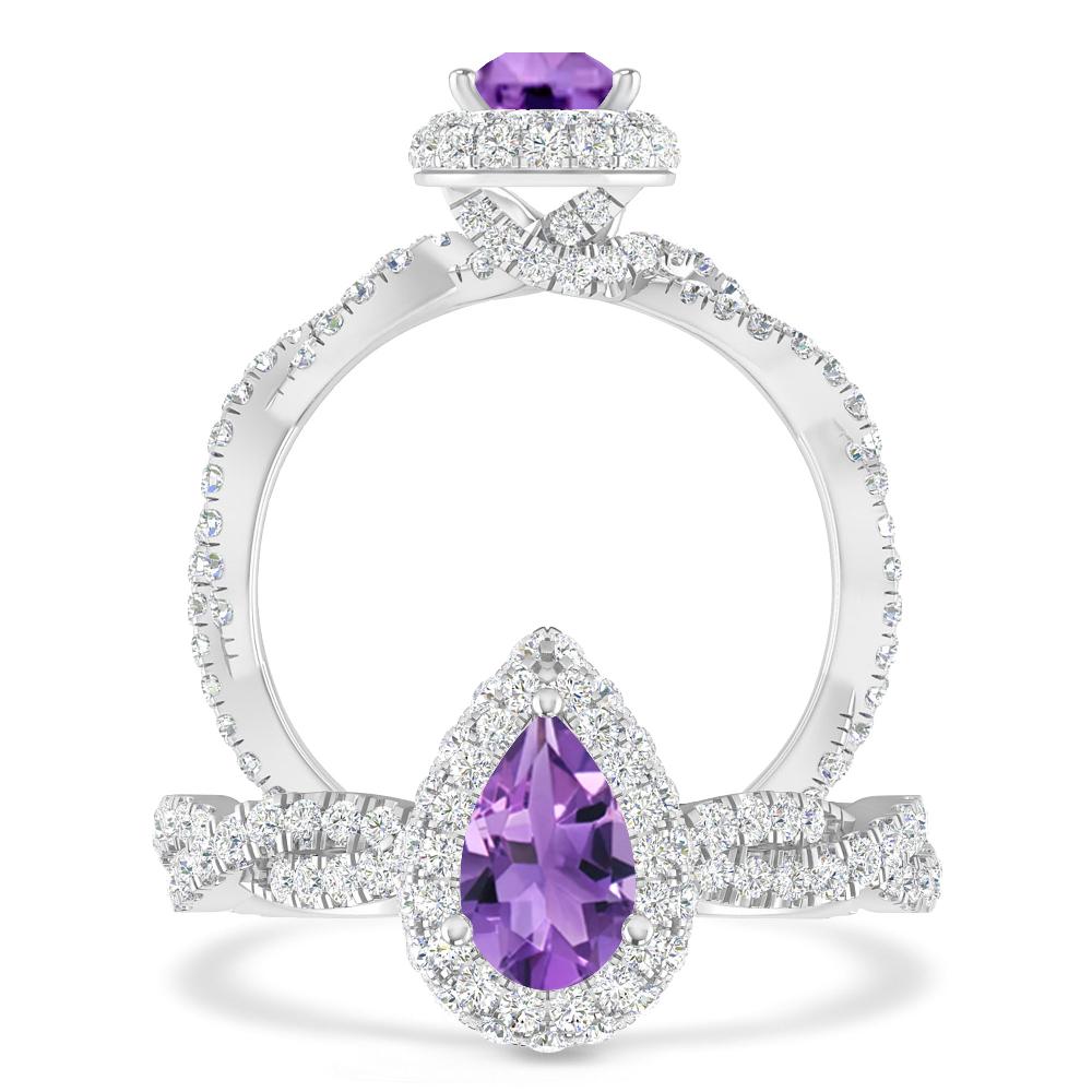 White Gold - Amethyst
