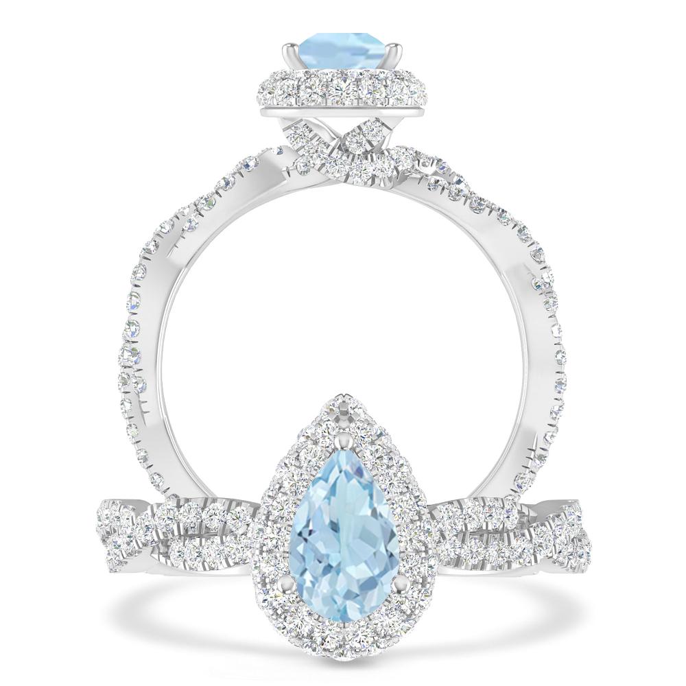 White Gold - Aquamarine