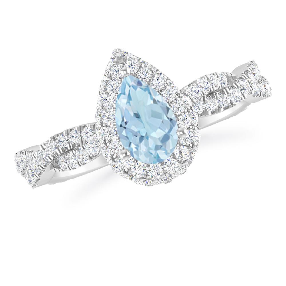 White Gold - Aquamarine