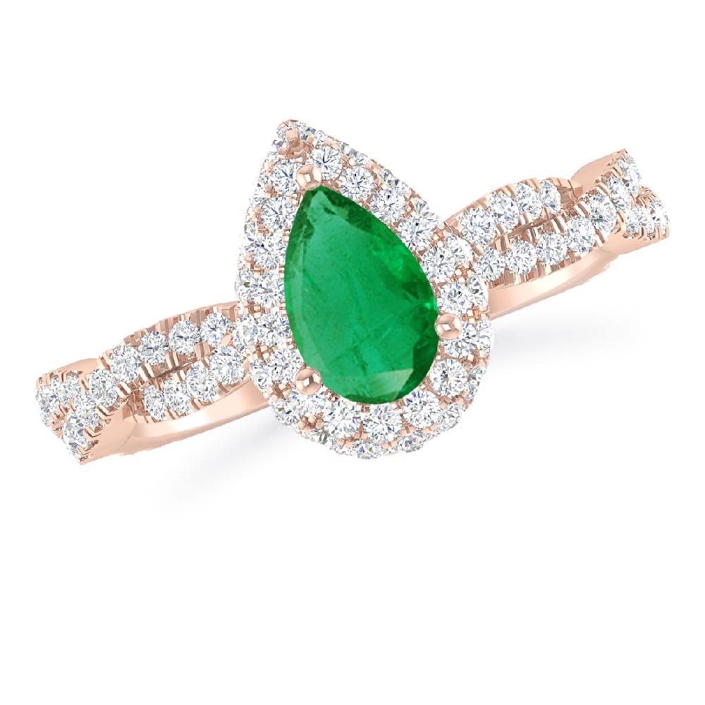 Rose Gold - Emerald