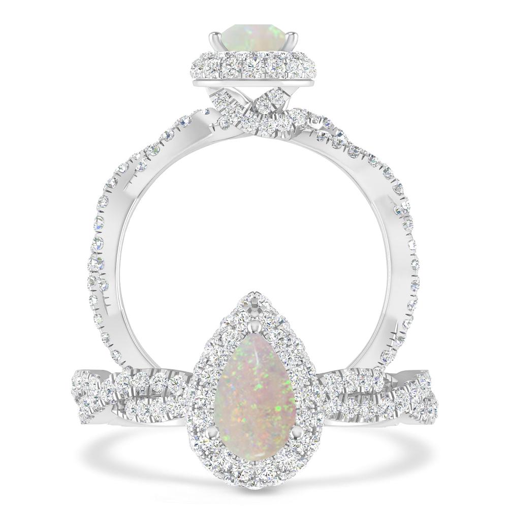 White Gold - Opal