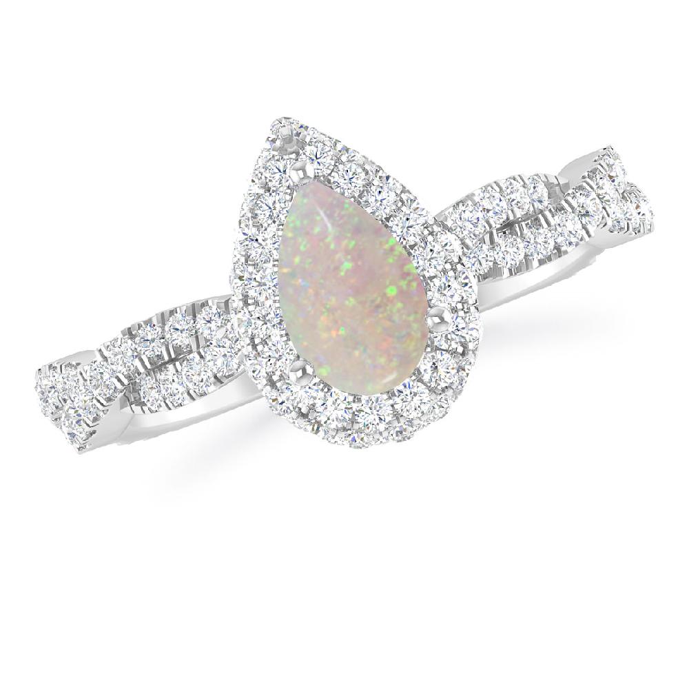 White Gold - Opal