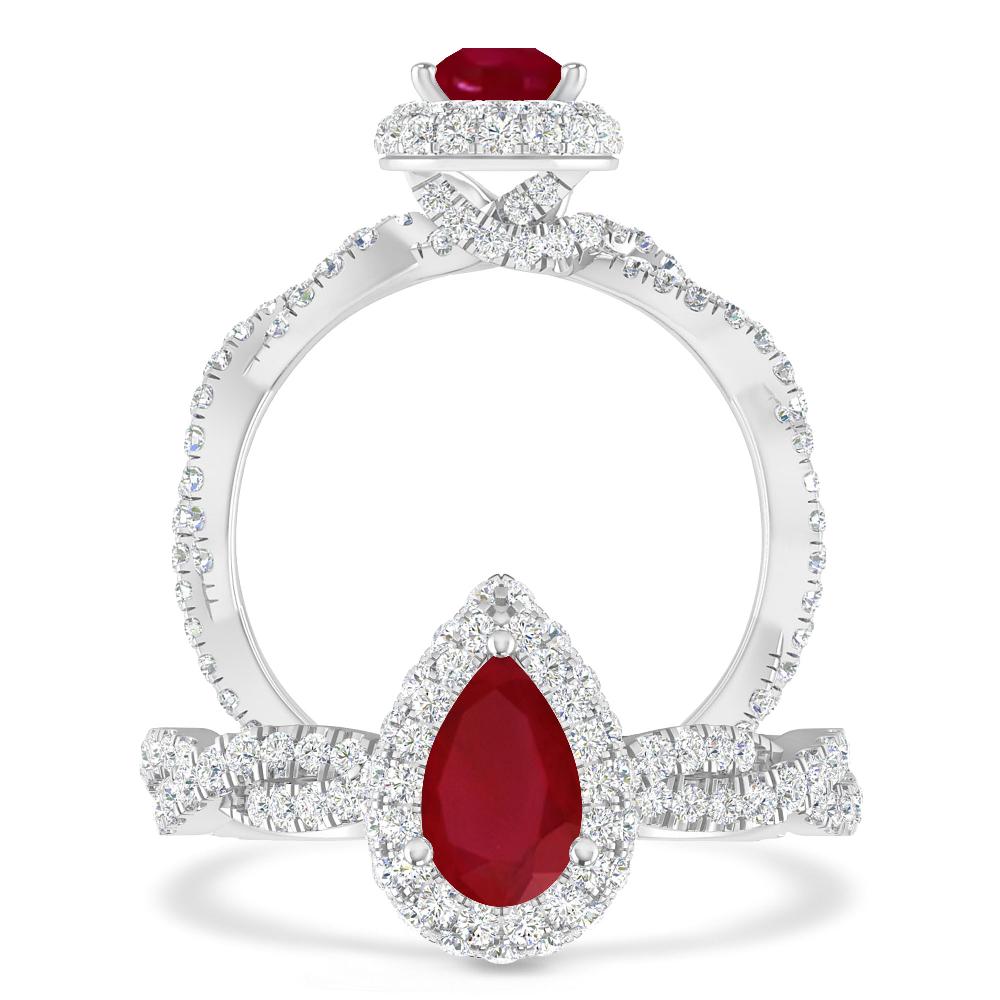 White Gold - Ruby