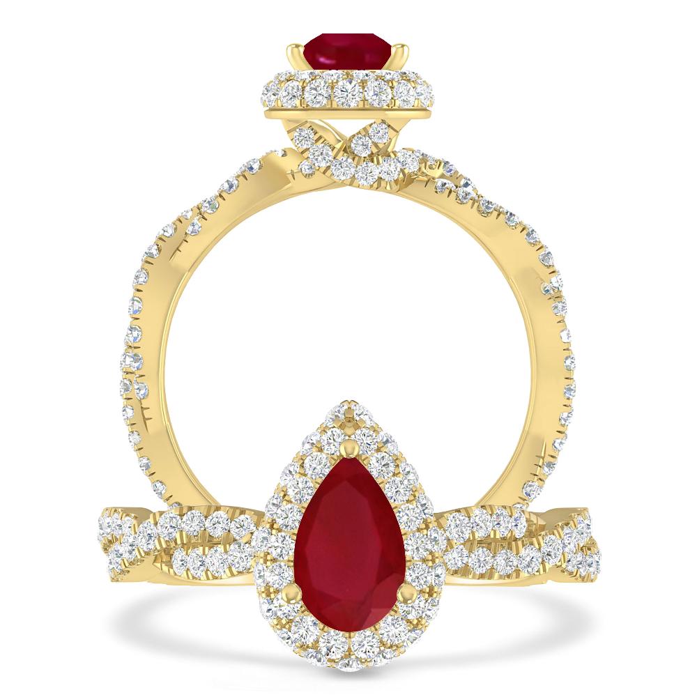 Yellow Gold - Ruby