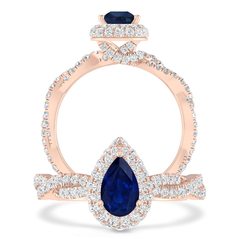 Rose Gold - Sapphire
