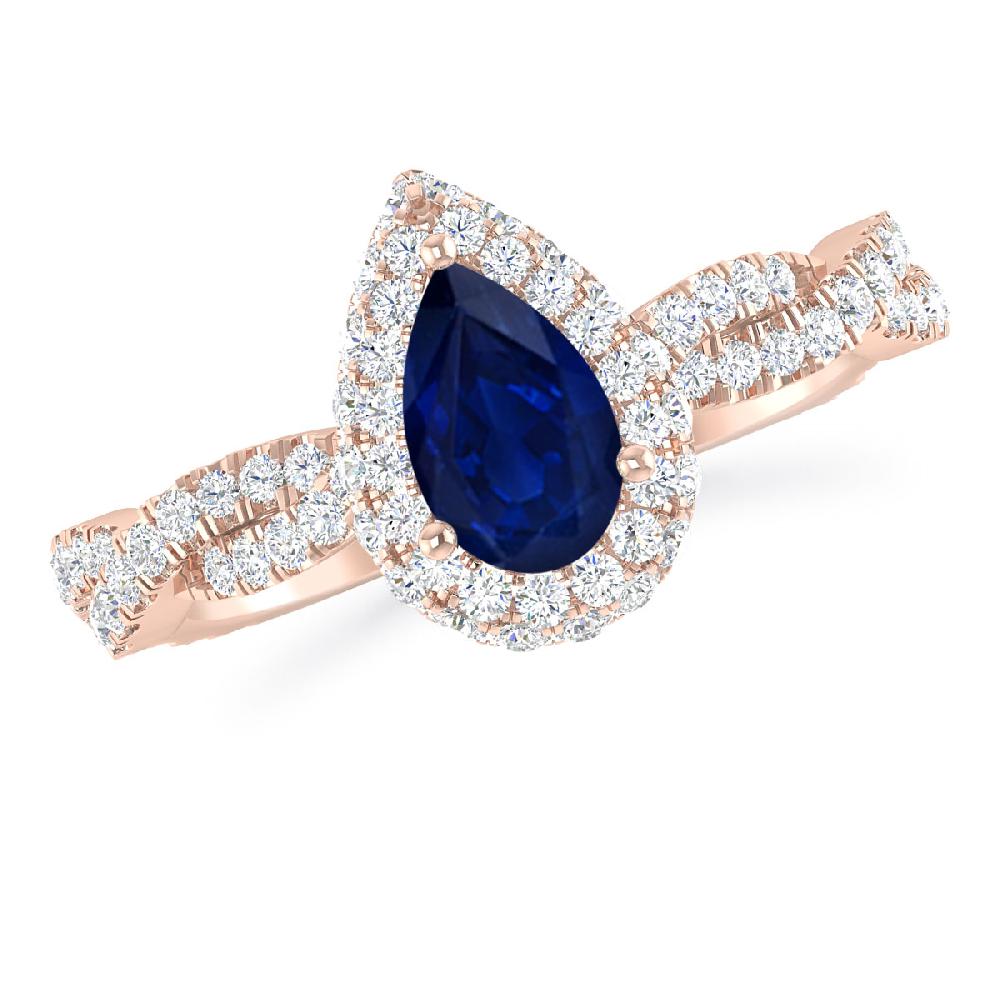 Rose Gold - Sapphire