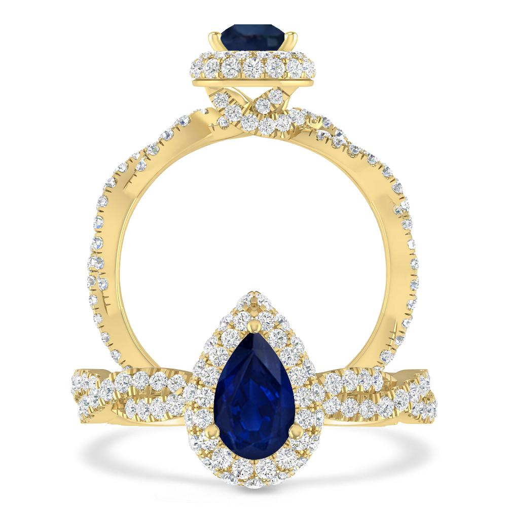 Yellow Gold - Sapphire