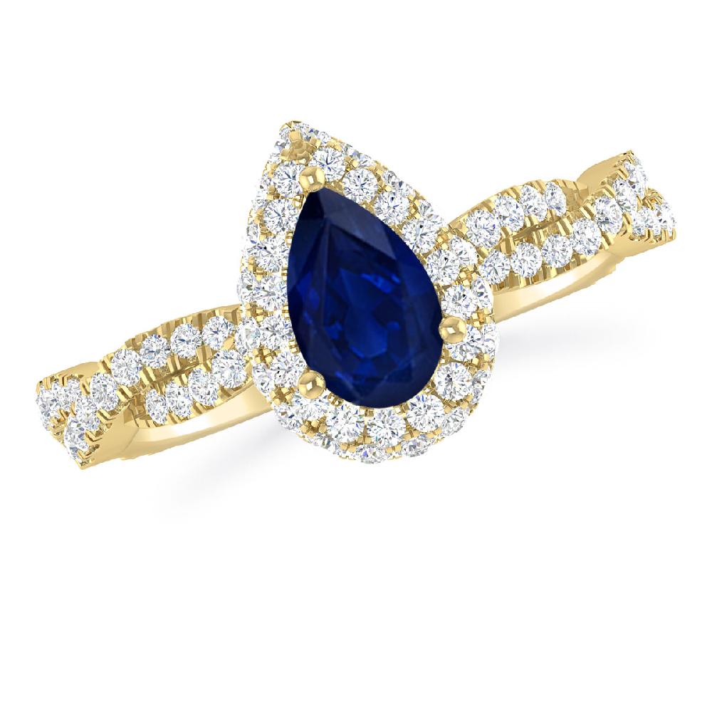 Yellow Gold - Sapphire