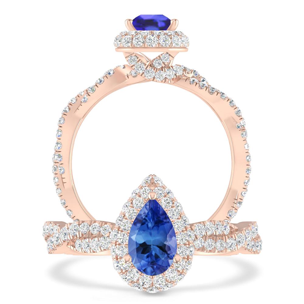 Rose Gold - Tanzanite