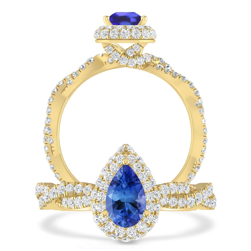 Yellow Gold - Tanzanite