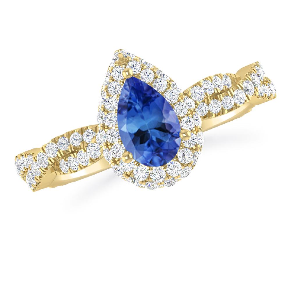 Yellow Gold - Tanzanite