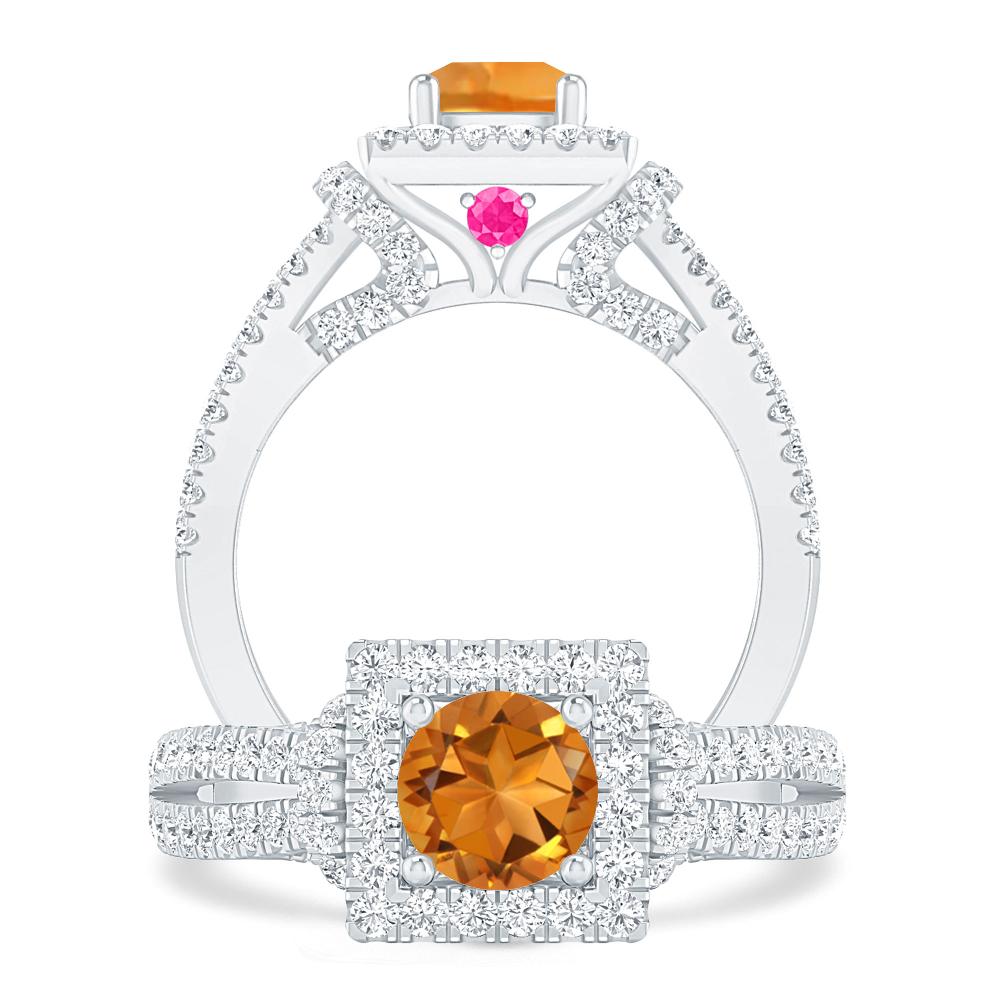 White Gold - Citrine