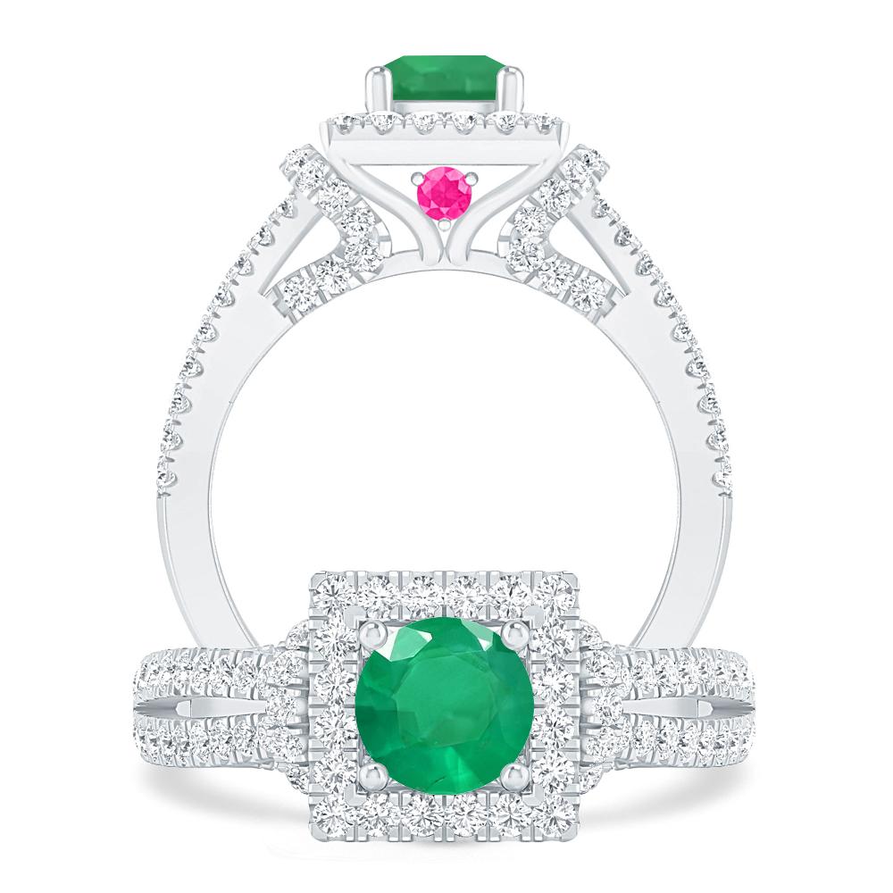White Gold - Emerald