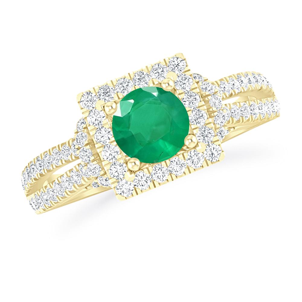 Yellow Gold - Emerald