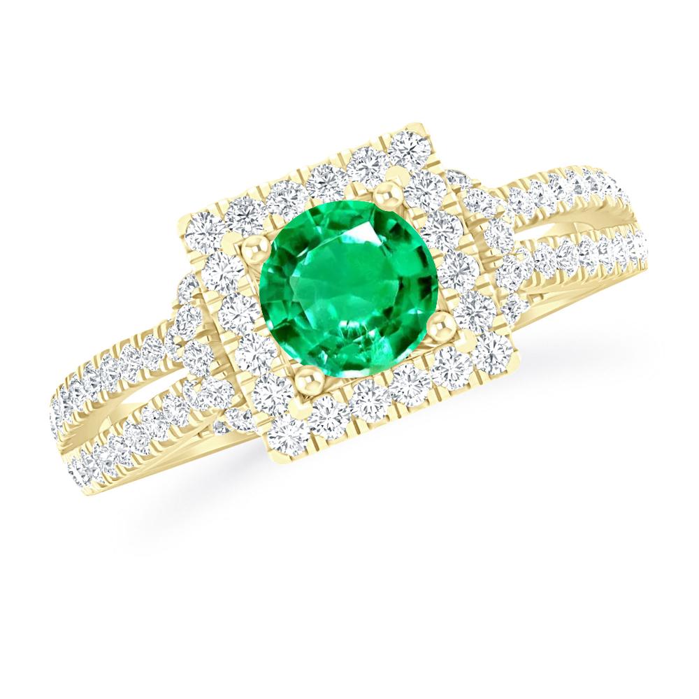 Yellow Gold - Emerald