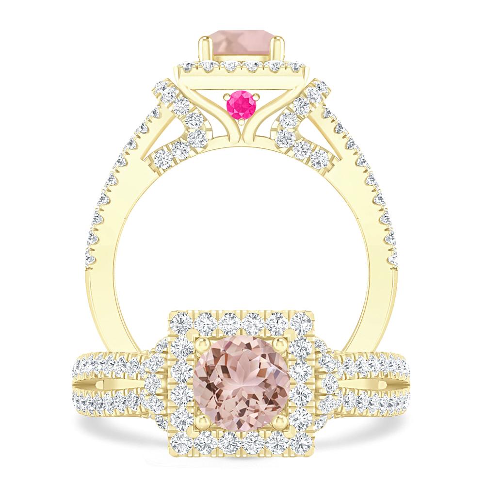 Yellow Gold - Morganite