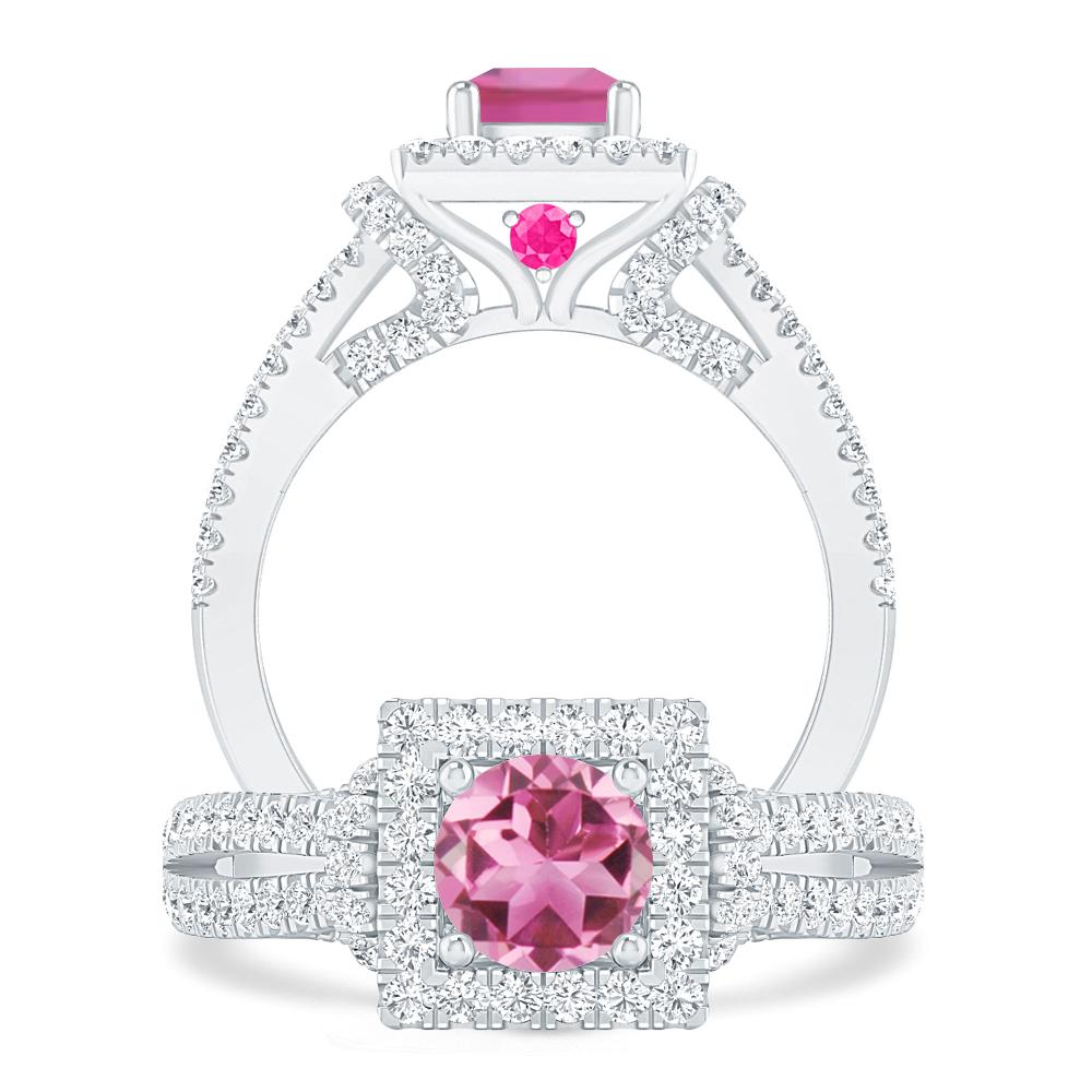 White Gold - Pink Tourmaline
