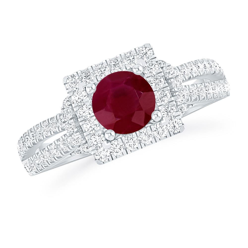 White Gold - Ruby