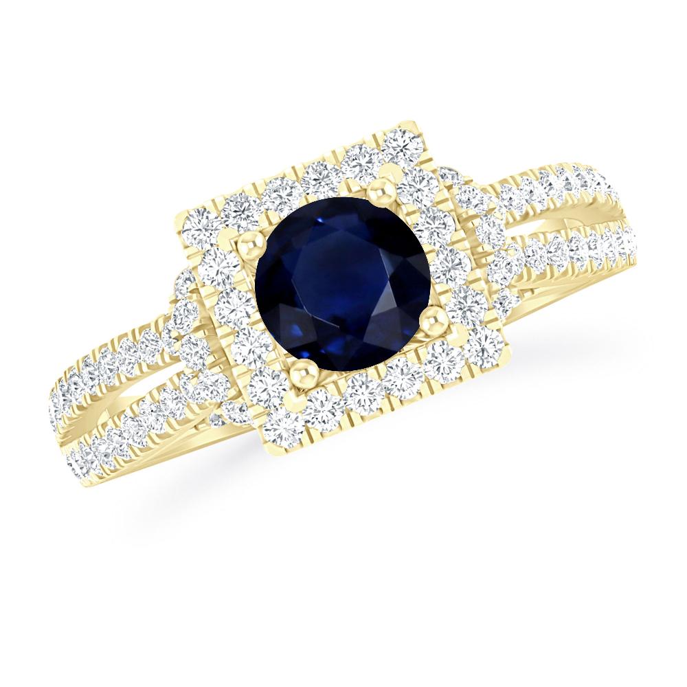 Yellow Gold - Sapphire