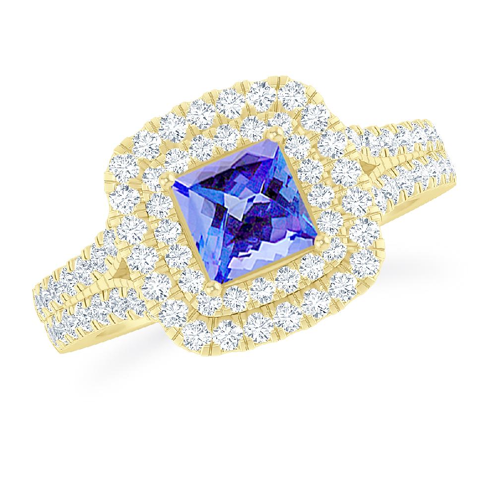 Yellow Gold - Tanzanite