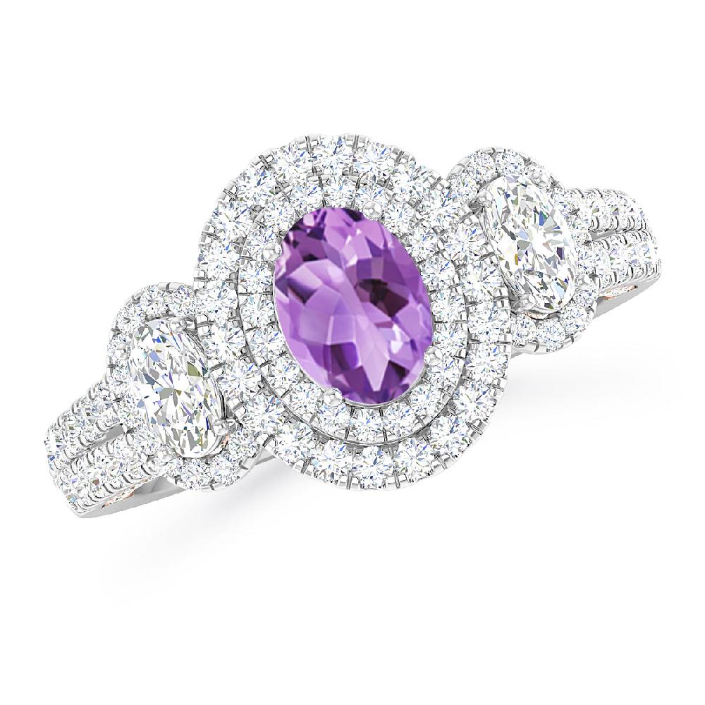 White Gold - Amethyst