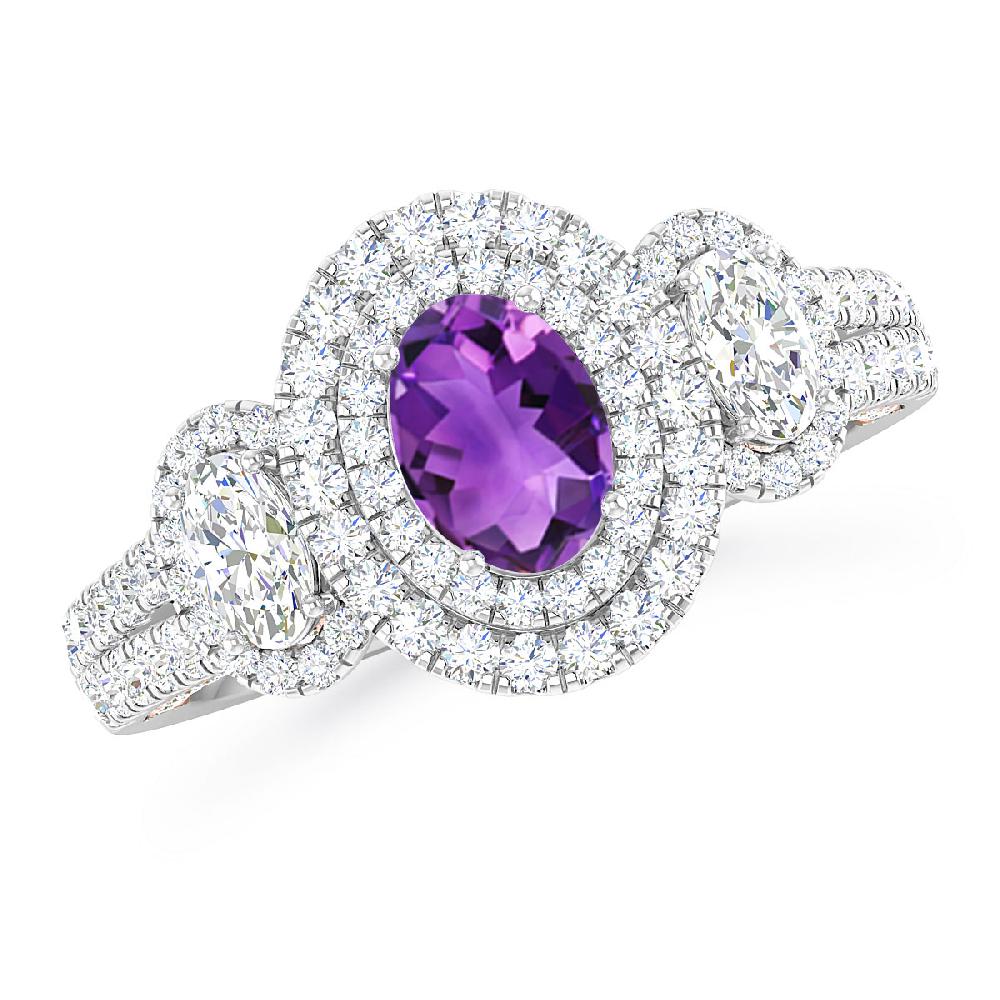 White Gold - Amethyst
