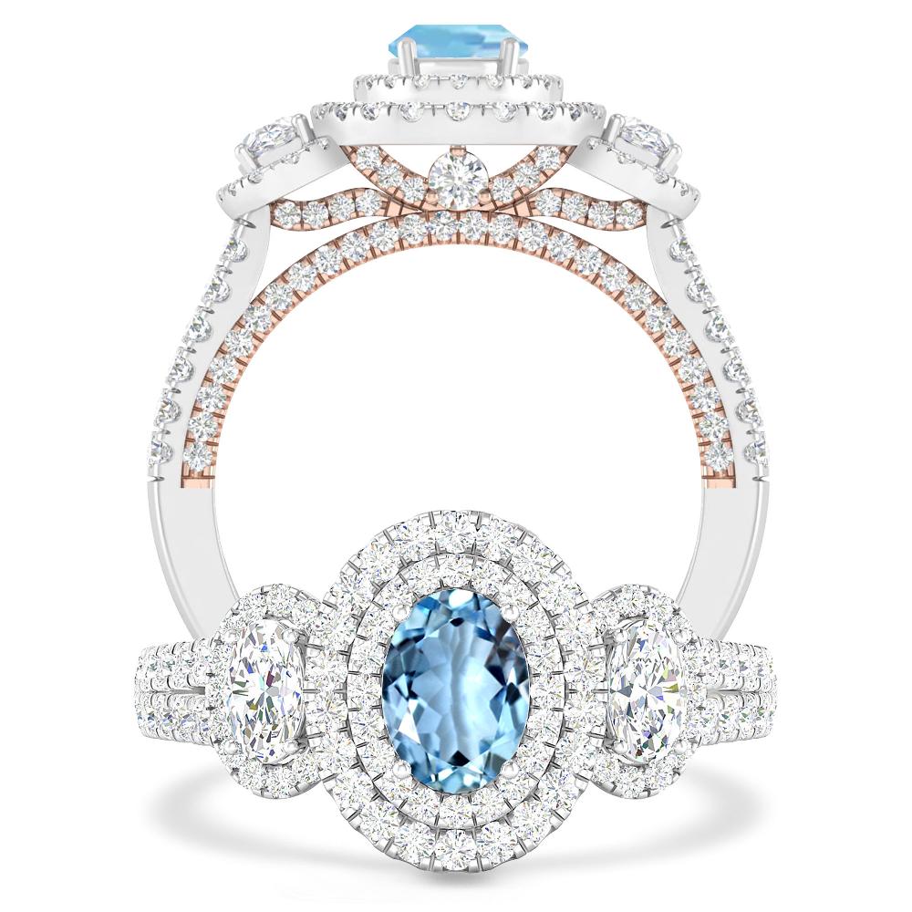 White Gold - Aquamarine