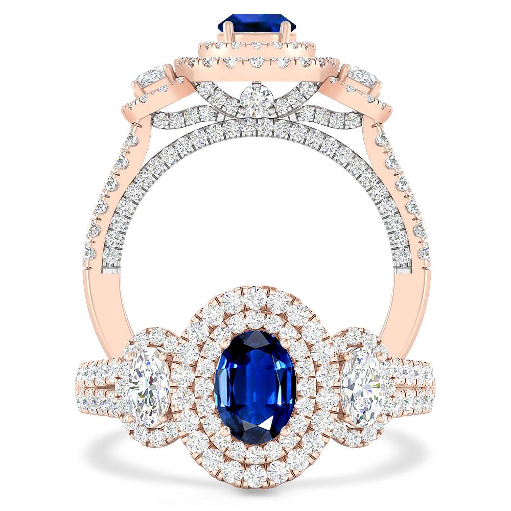 Rose Gold - Sapphire