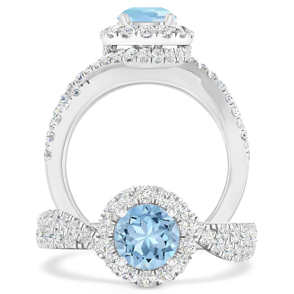White Gold - Aquamarine