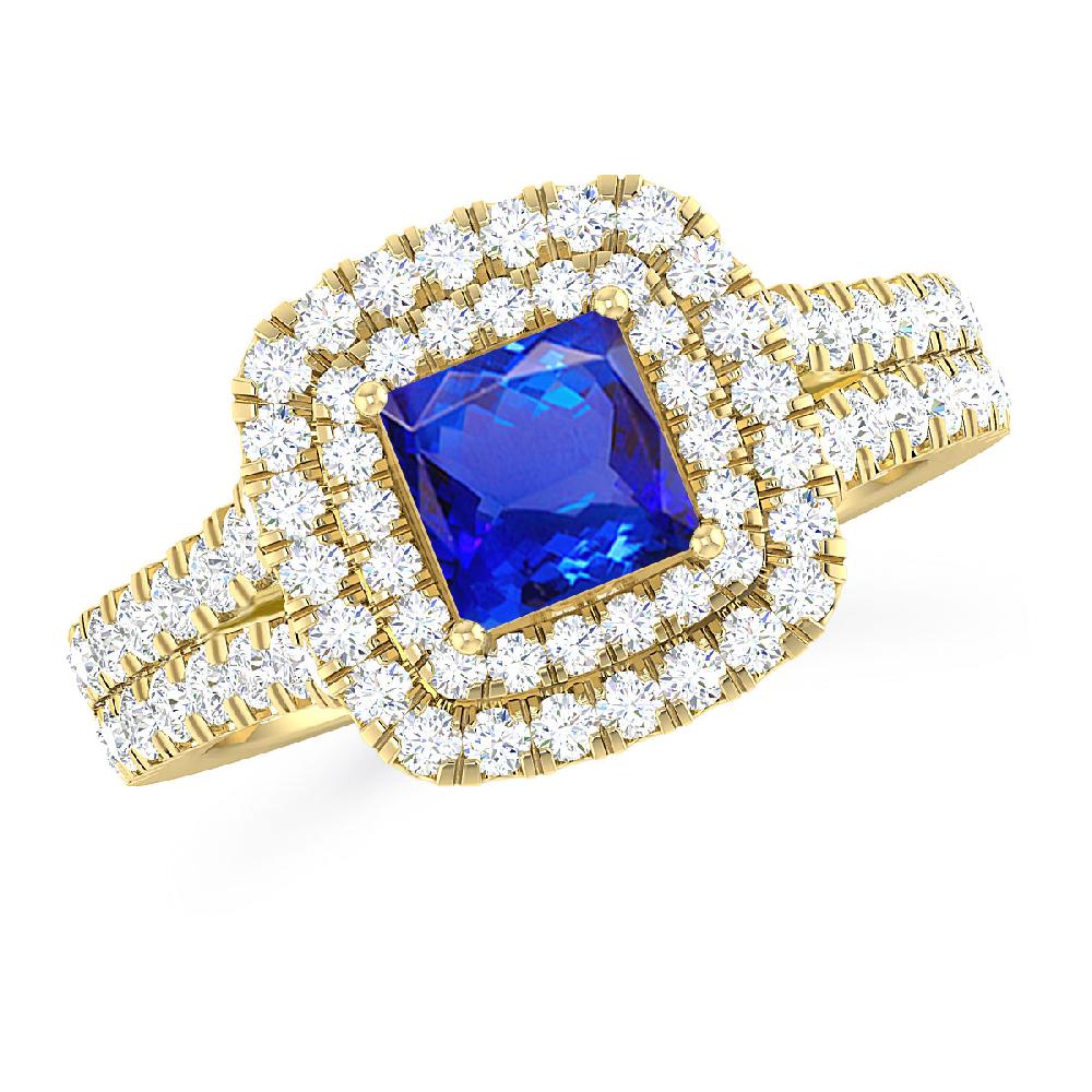 Yellow Gold - Tanzanite