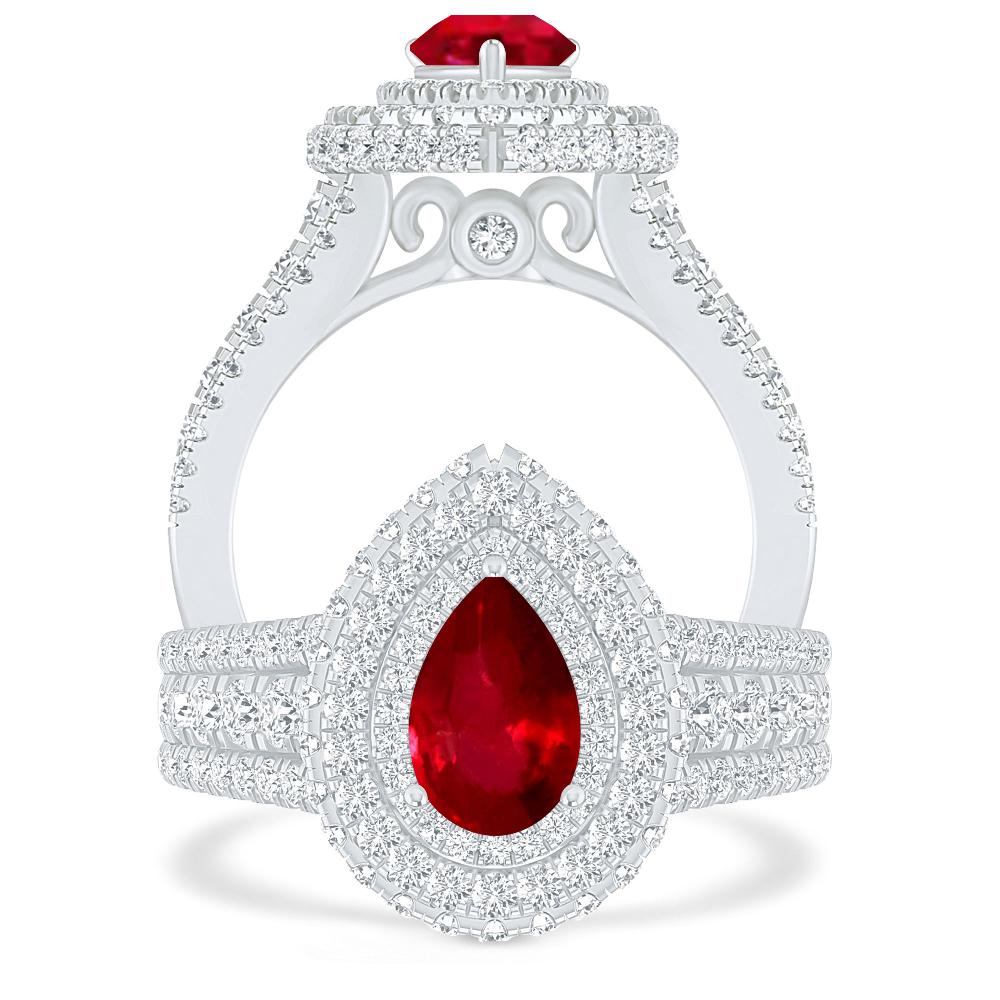 White Gold - Ruby