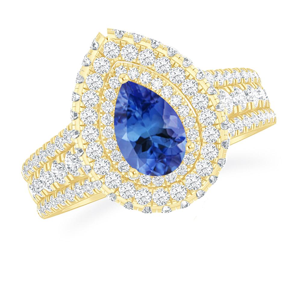 Yellow Gold - Tanzanite