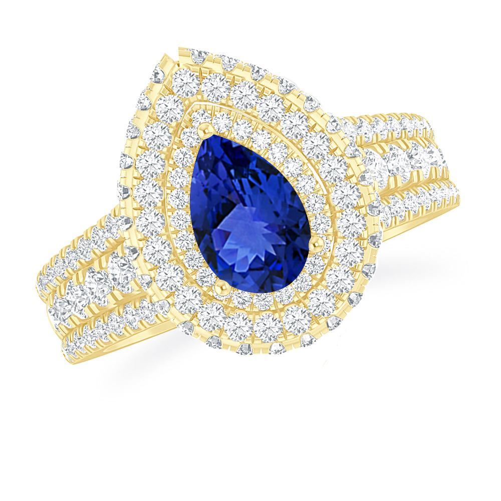 Yellow Gold - Tanzanite