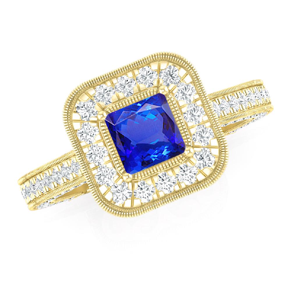 Yellow Gold - Tanzanite