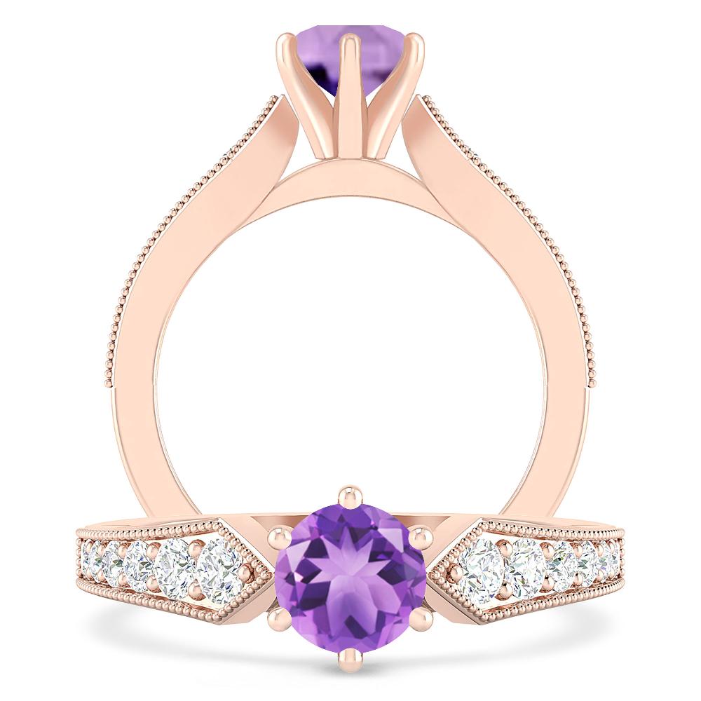 Rose Gold - Amethyst