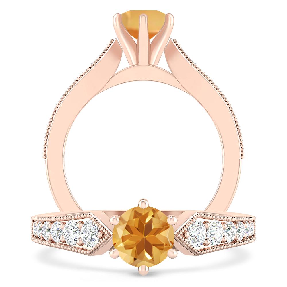 Rose Gold - Citrine