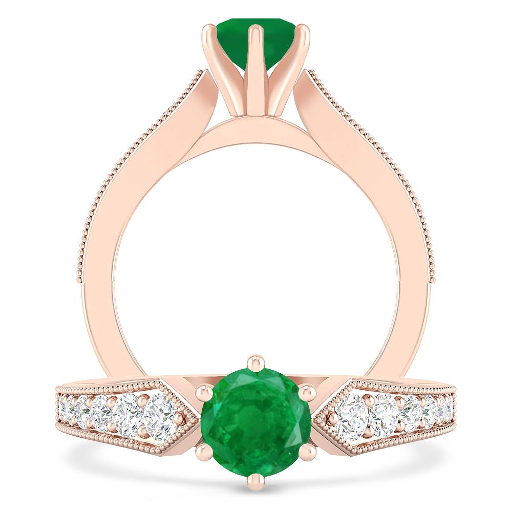 Rose Gold - Emerald