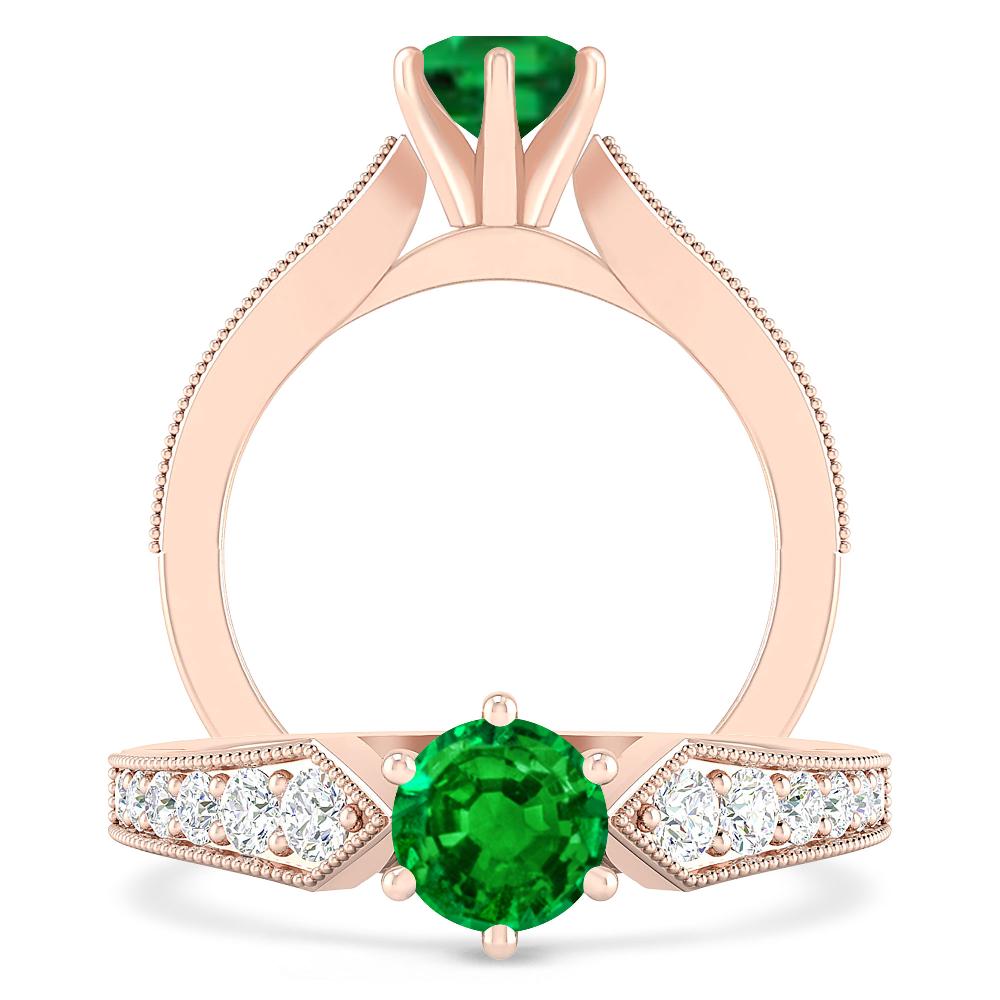 Rose Gold - Emerald