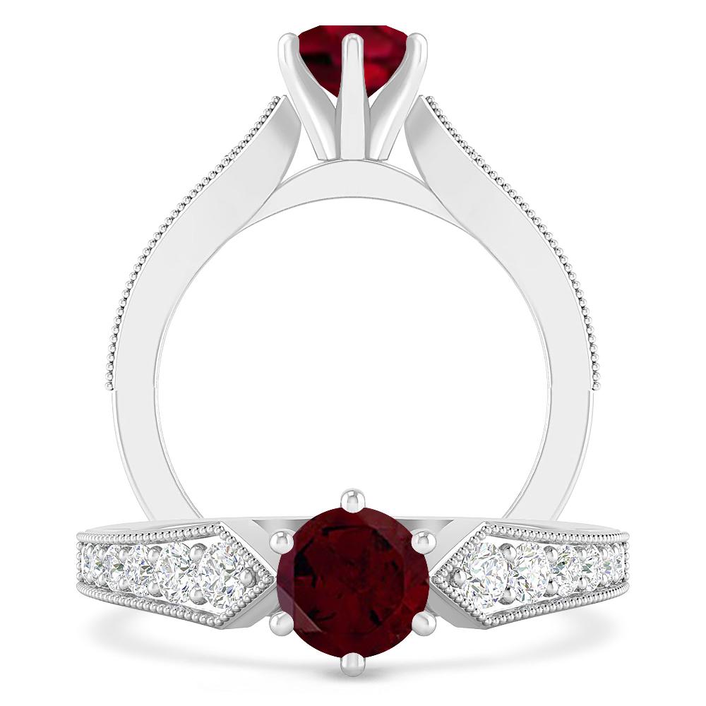 White Gold - Garnet