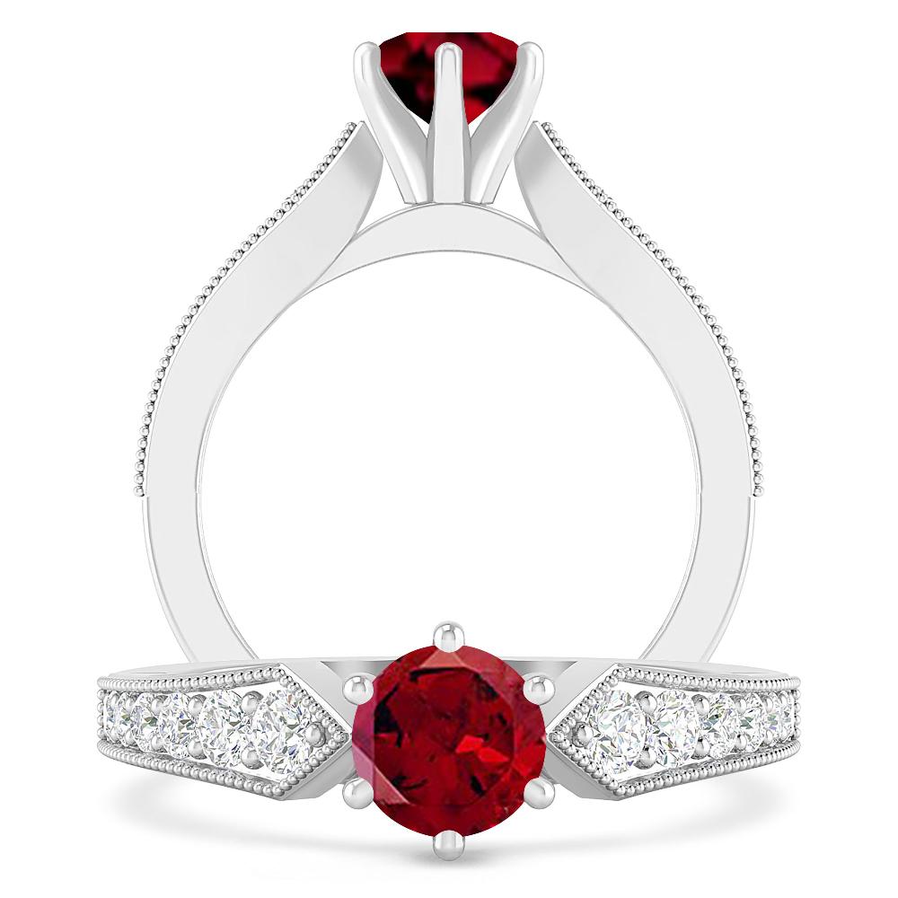 White Gold - Garnet