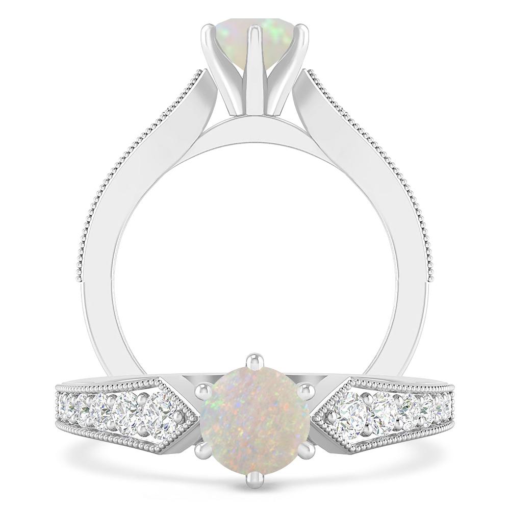 White Gold - Opal