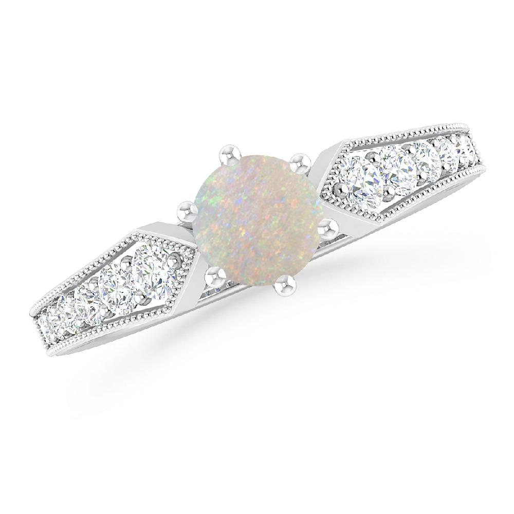 White Gold - Opal