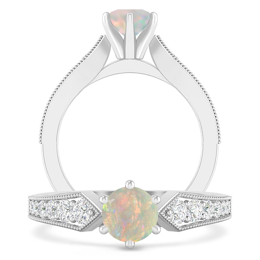 White Gold - Opal